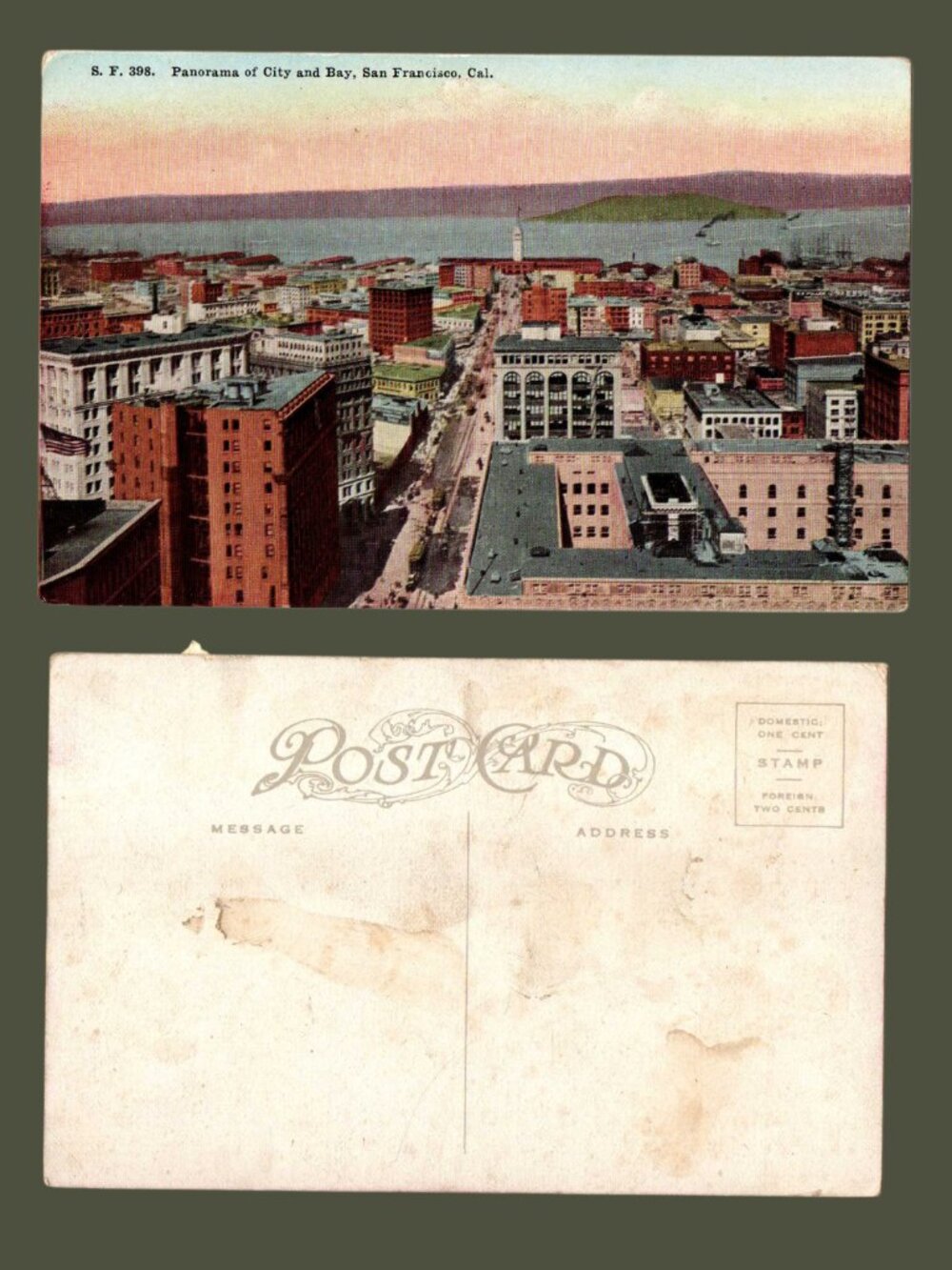 POSTCARD SALE 10/$20 City and Bay San Francisco, California Postcard